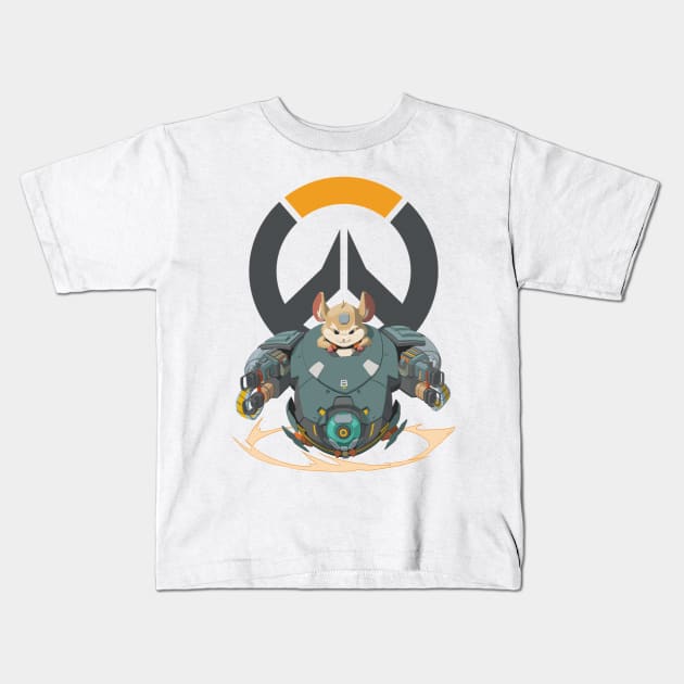 Overwatch: Wrecking Ball Kids T-Shirt by donisalmostagenius